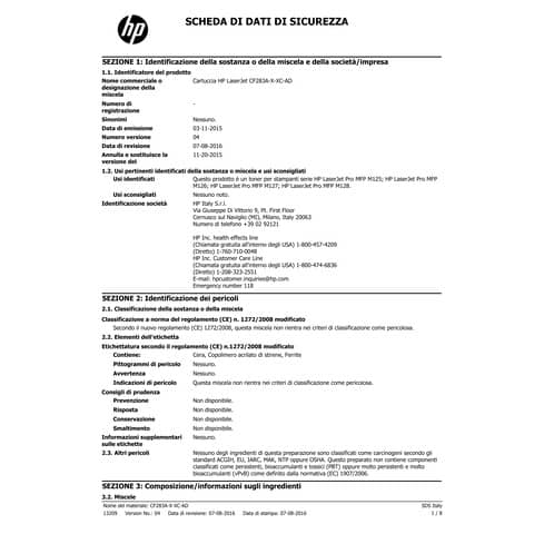 Toner 83A HP nero  Conf. 2 - CF283AD